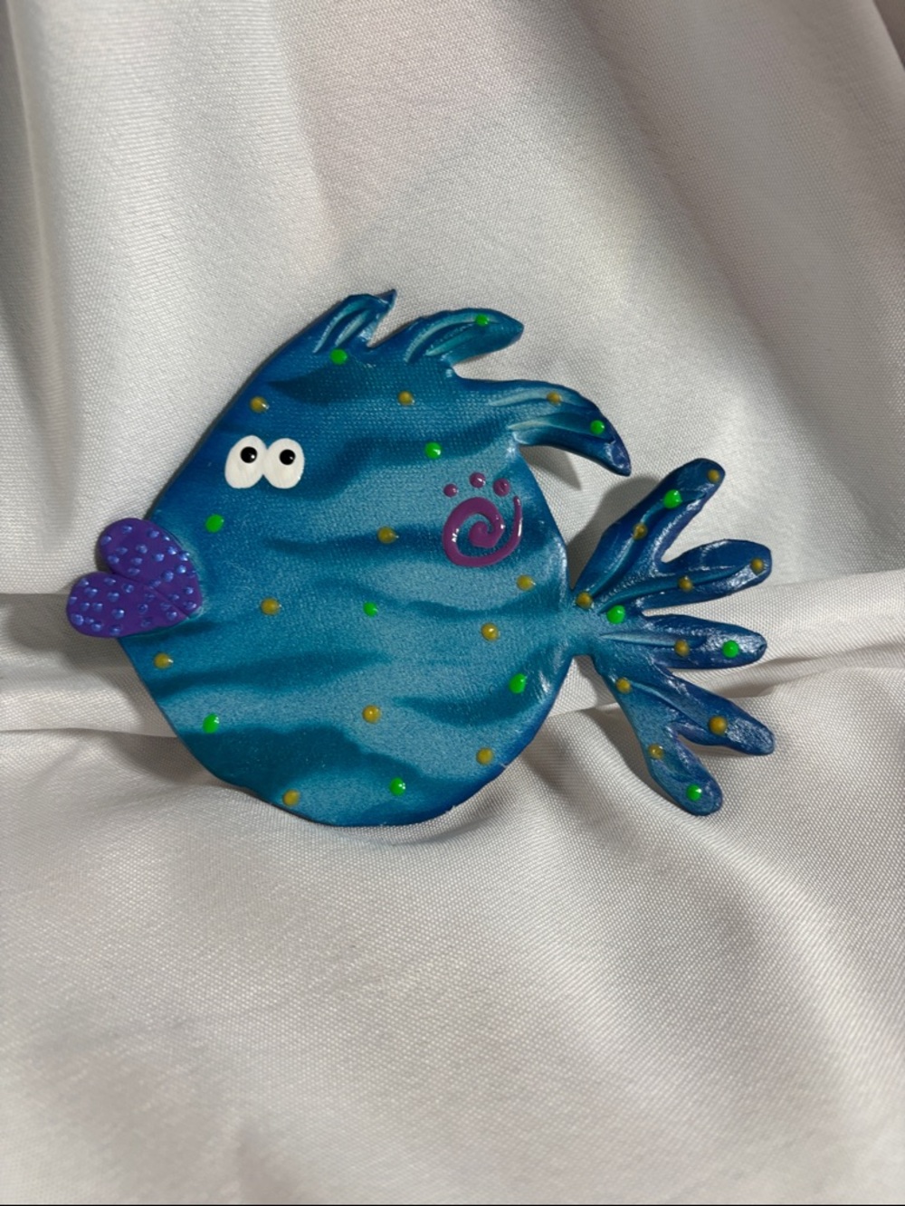 Blue Decorative Fish Handcrafted Wall Hanging